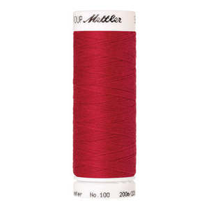 Mettler Seralon sewing thread spool in Poinsettia (0102) - 62/2 200m