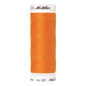 Mettler Seralon sewing thread spool in Pumpkin (0122) - 62/2 200m