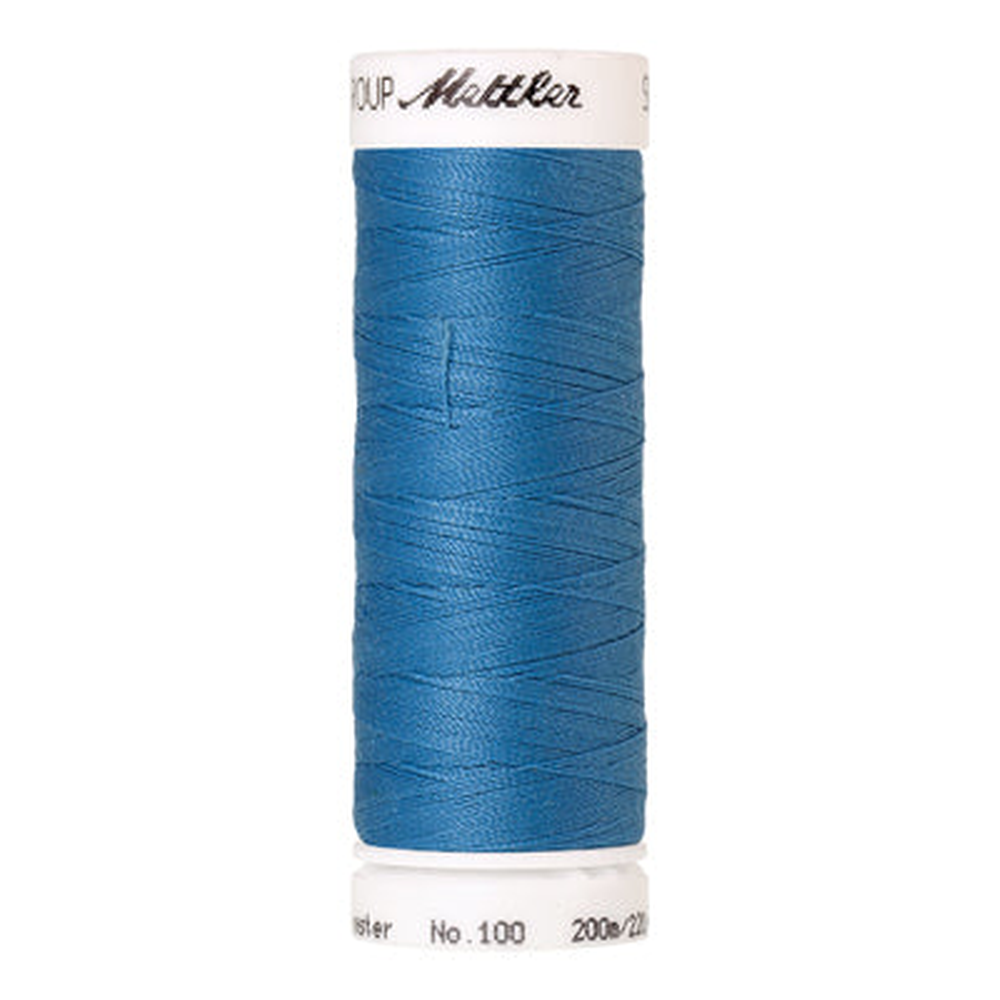Mettler Seralon sewing thread spool in Reef Blue (0338) - 62/2 200m