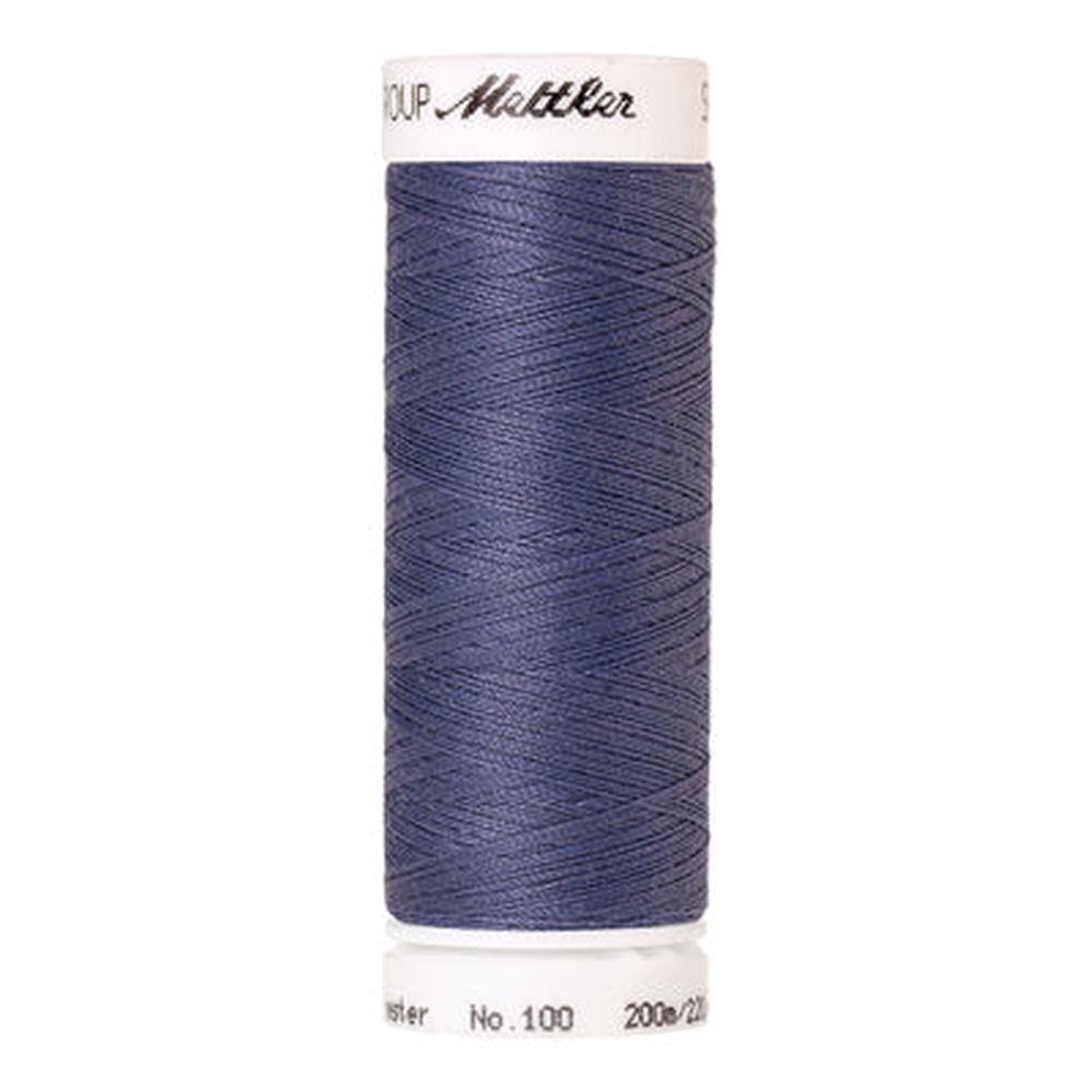Mettler Seralon sewing thread spool in Rich Blue (1379) - 62/2 200m