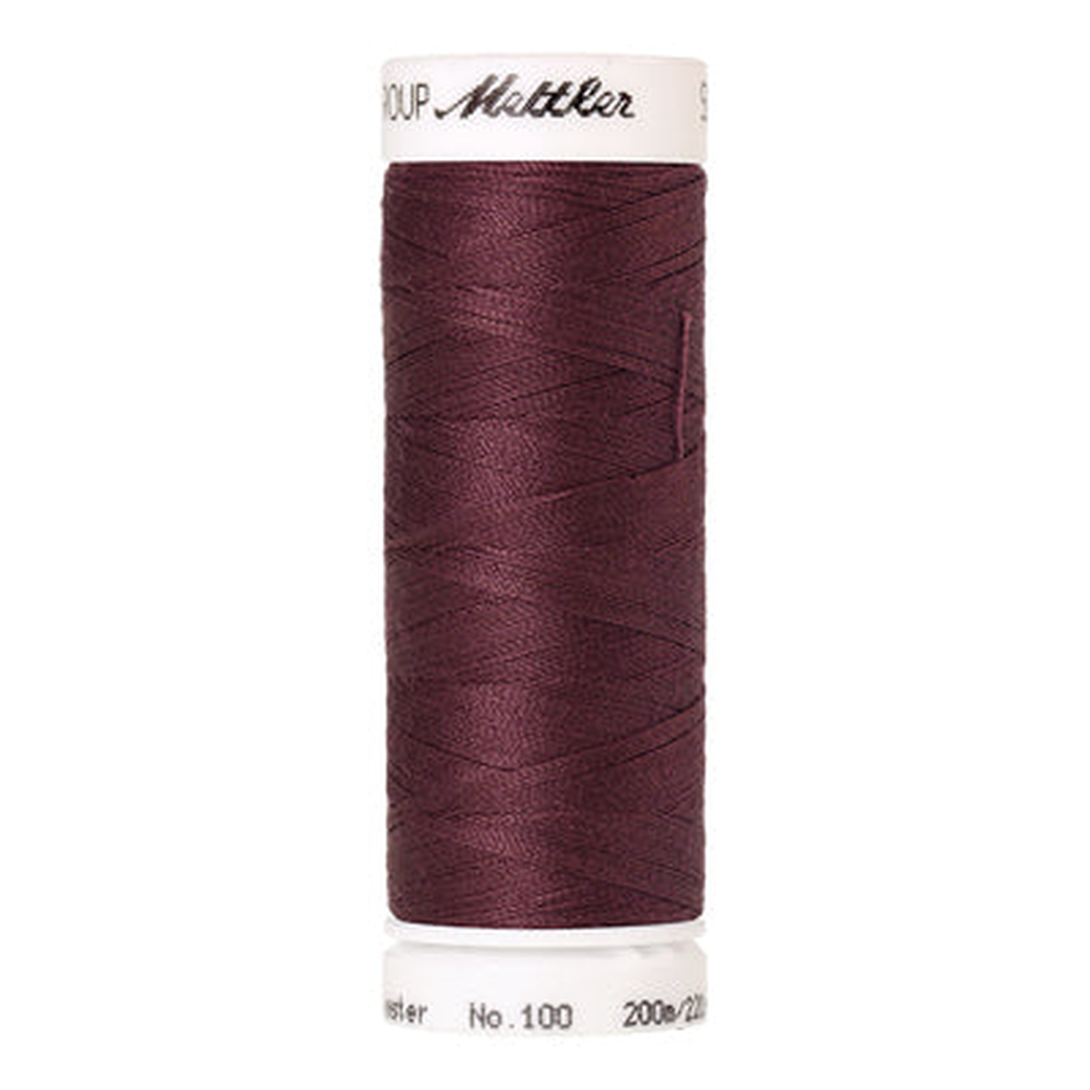 Mettler Seralon sewing thread spool in Rosewood (0153) - 62/2 200m