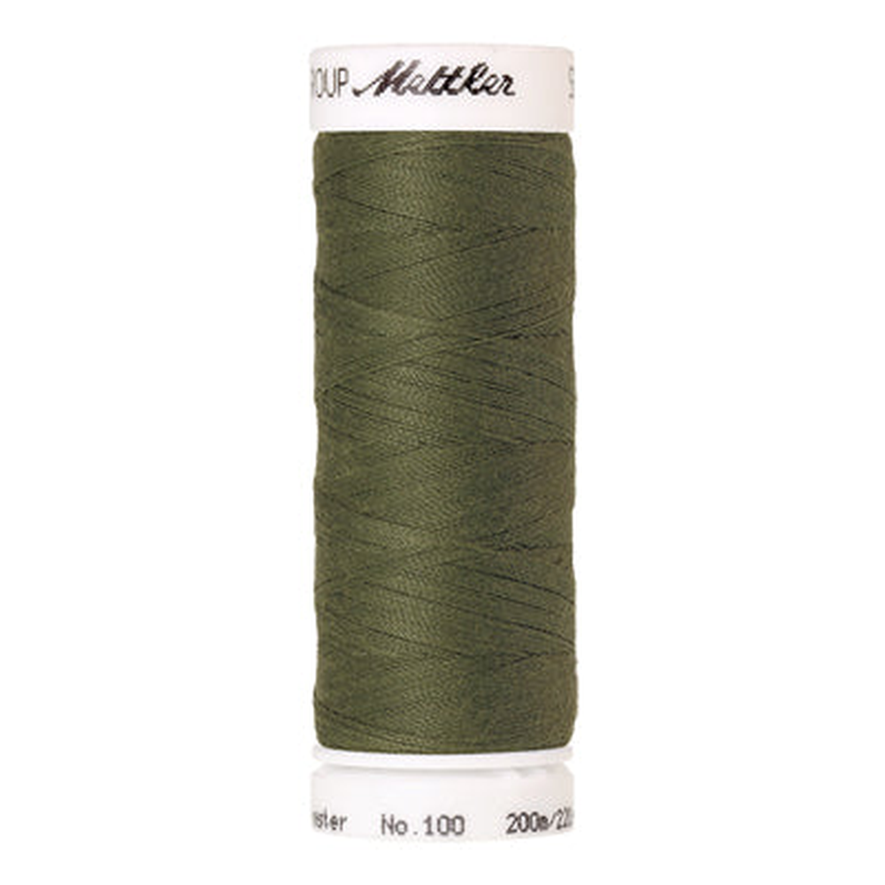 Mettler Seralon sewing thread spool in Seagrass (1210) - 62/2 200m