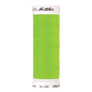 Mettler Seralon sewing thread spool in Vivid Green (2730) - 62/2 200m