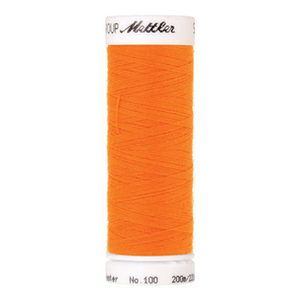 Mettler Seralon sewing thread spool in Vivid Orange (1428) - 62/2 200m