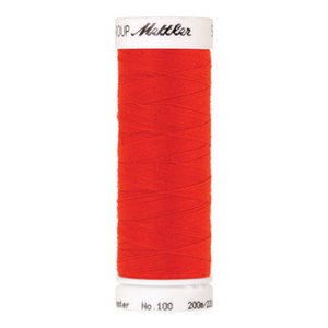 Mettler Seralon sewing thread spool in Vivid Red (2643) - 62/2 200m