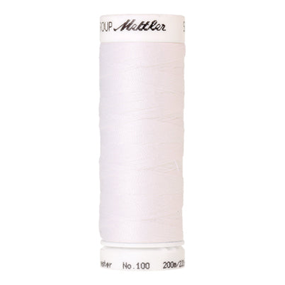 Mettler Seralon 62/2 200m  100% Polyester White 2000
