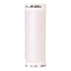 Mettler Seralon sewing thread spool in White (2000) - 62/2 200m