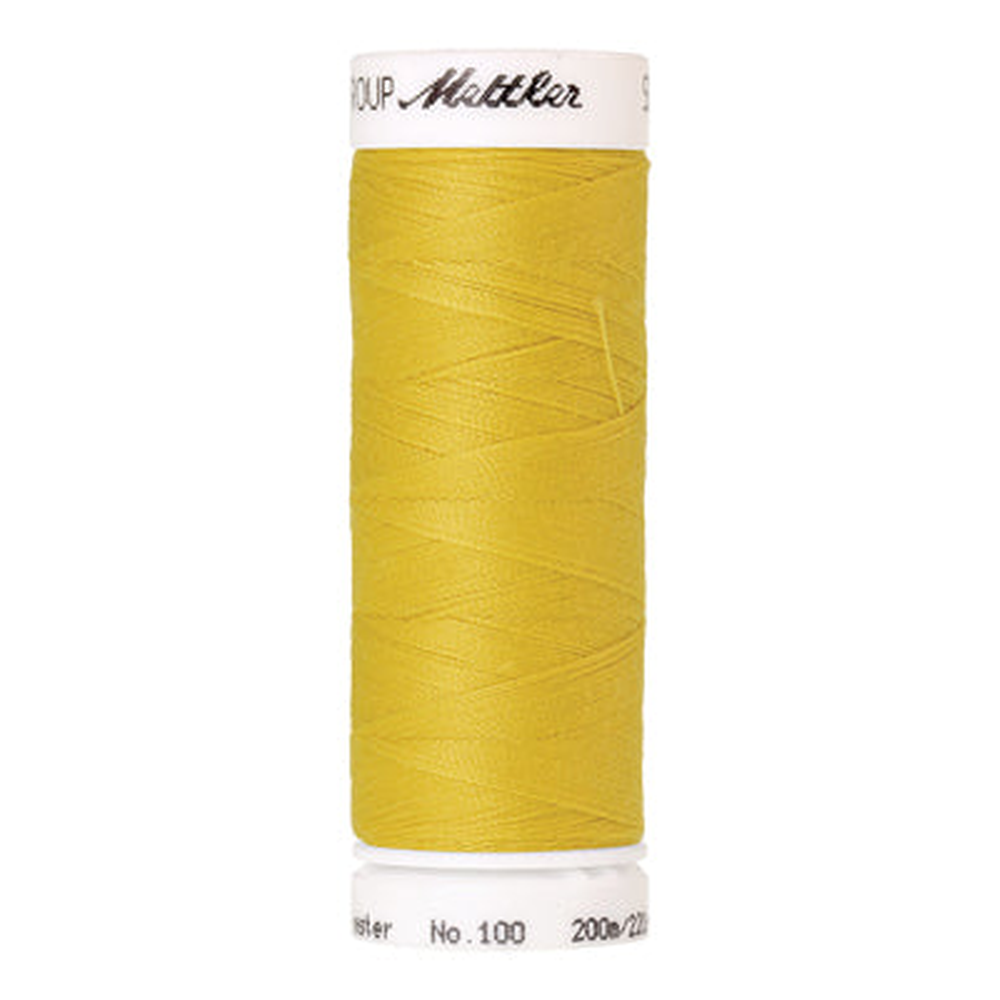 Mettler Seralon sewing thread spool in Yellow (0116) - 62/2 200m