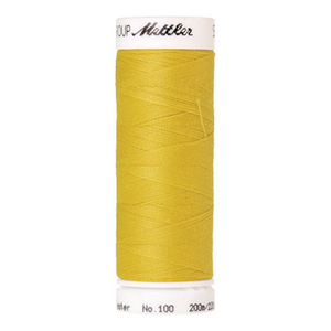 Mettler Seralon sewing thread spool in Yellow (0116) - 62/2 200m
