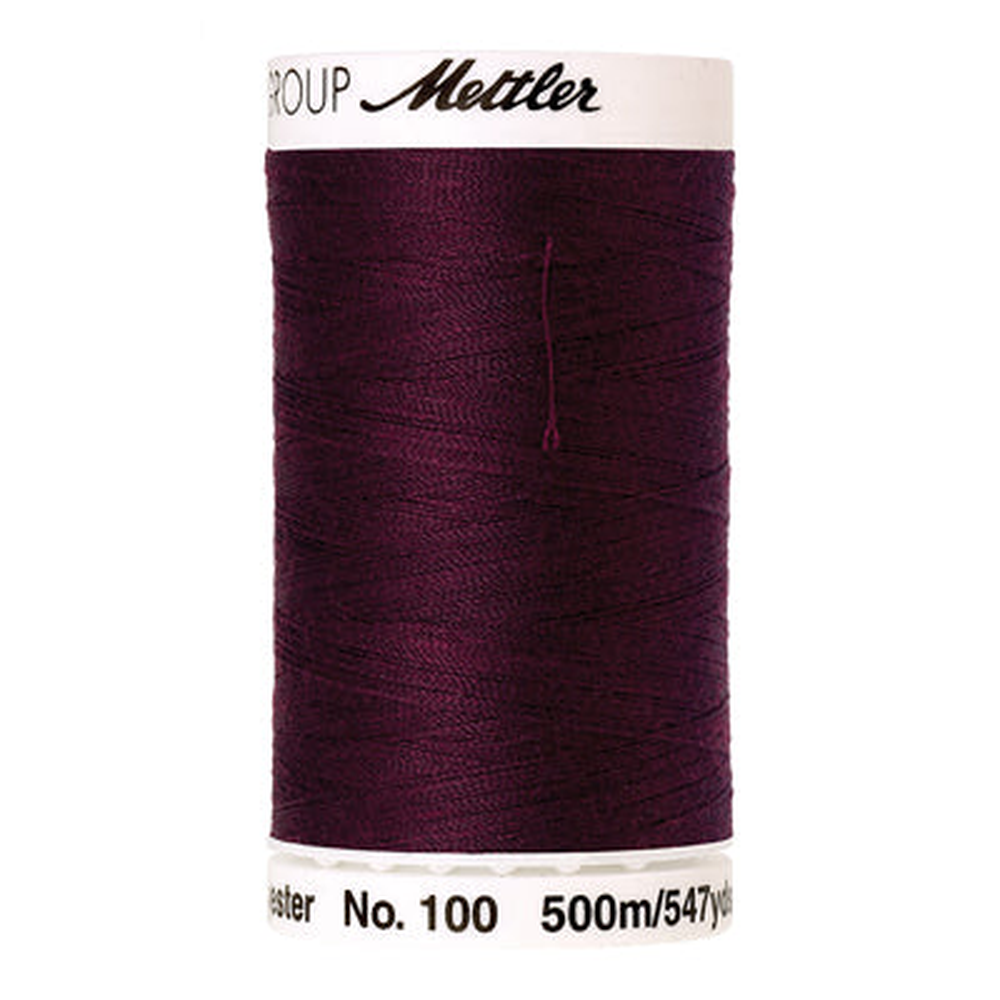Mettler Seralon sewing thread spool in Beet Red (0111) - 62/2 500m