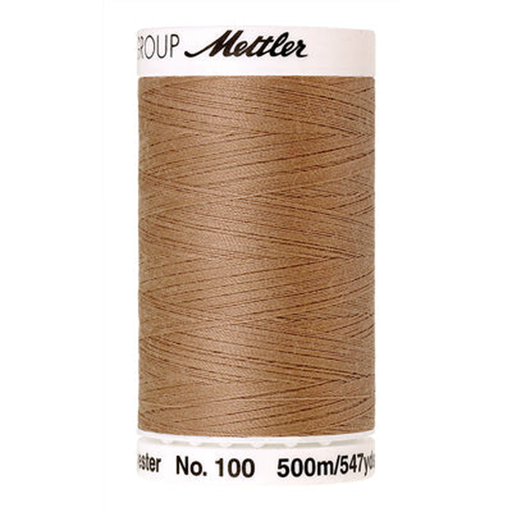 Mettler Seralon sewing thread spool in Caramel Cream (0285) - 62/2 500m
