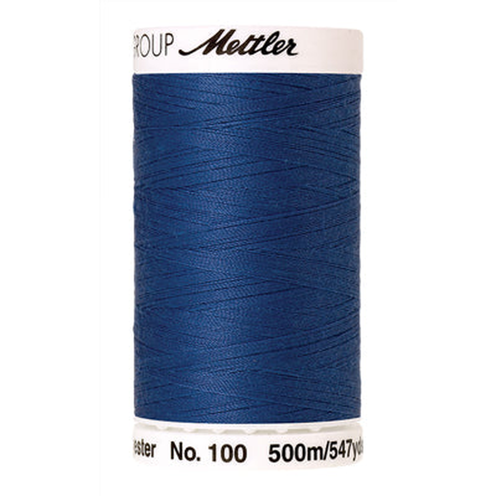 Mettler Seralon sewing thread spool in Cobalt Blue (0815) - 62/2 500m
