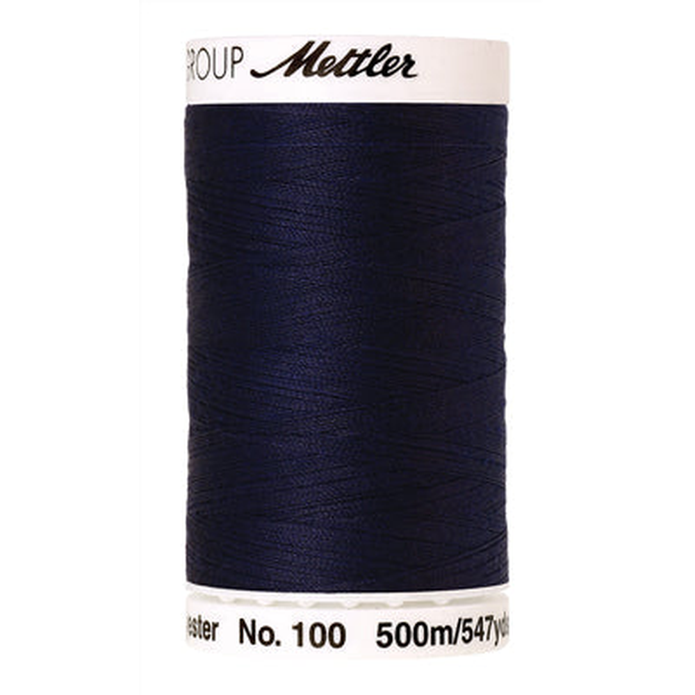 Mettler Seralon sewing thread spool in Dark Indigo (0016) - 62/2 500m