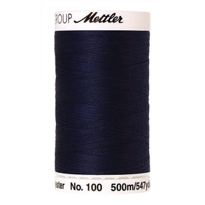 Mettler Seralon sewing thread spool in Dark Indigo (0016) - 62/2 500m