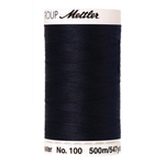 Mettler Seralon sewing thread spool in Darkest Blue (0821) - 62/2 500m