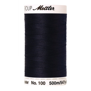 Mettler Seralon sewing thread spool in Darkest Blue (0821) - 62/2 500m