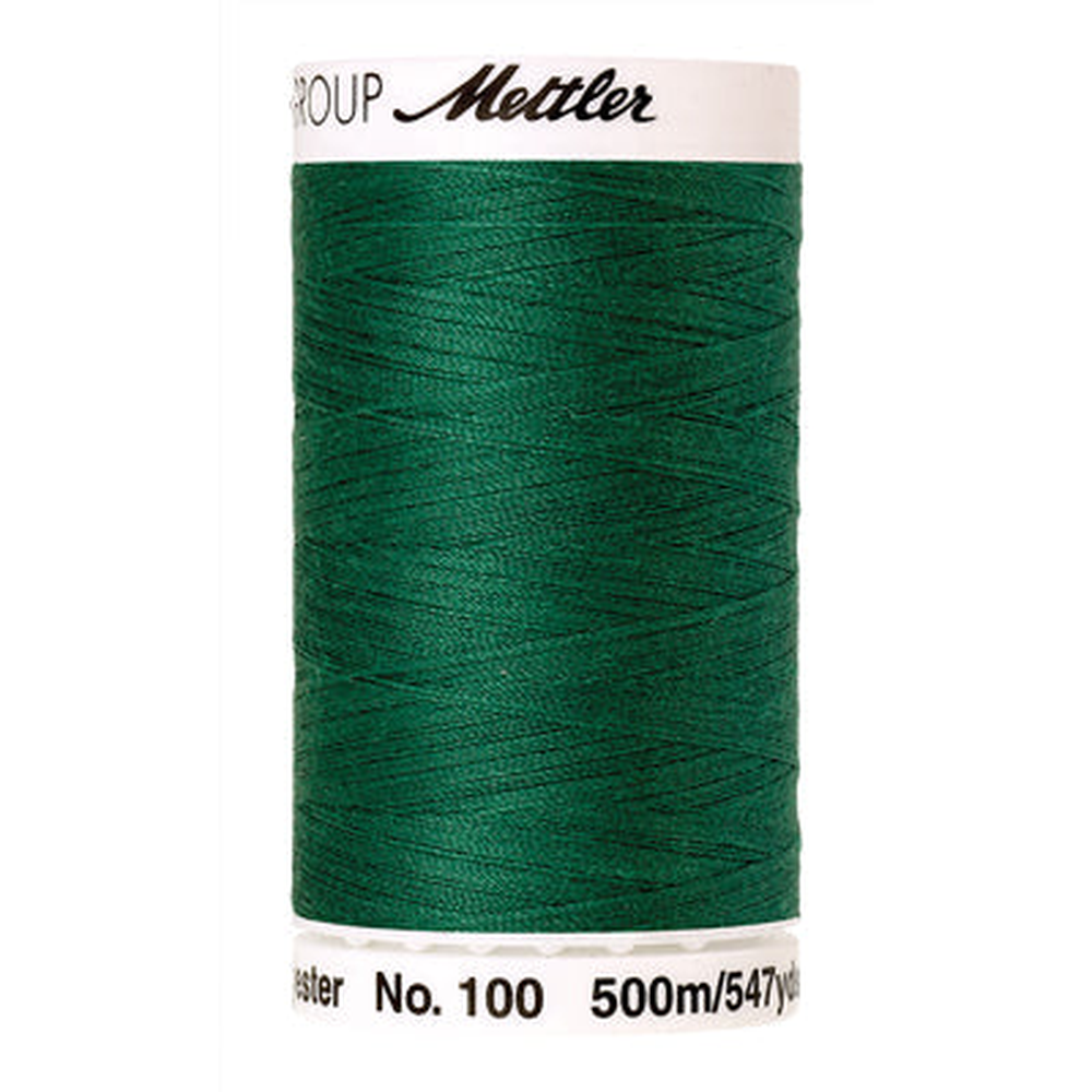 Mettler Seralon sewing thread spool in Field Green (0909) - 62/2 500m