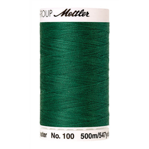 Mettler Seralon sewing thread spool in Field Green (0909) - 62/2 500m