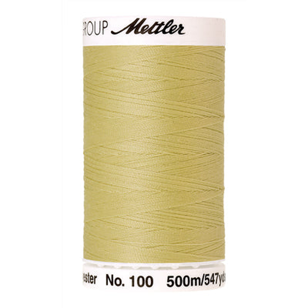 Mettler Seralon sewing thread spool in Lemon Frost (1412) - 62/2 500m