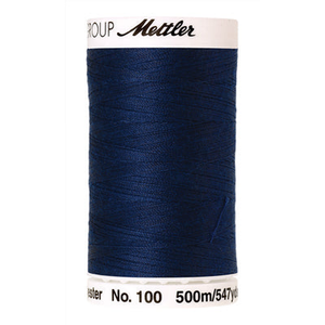 Mettler Seralon sewing thread spool in Night Blue (0823) - 62/2 500m