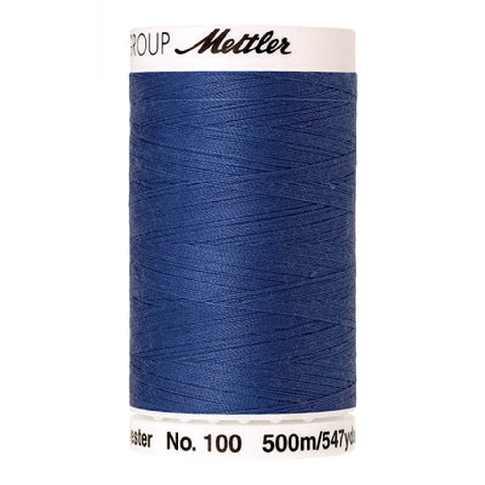 Mettler Seralon sewing thread spool in Nordic Blue (1301) - 62/2 500m