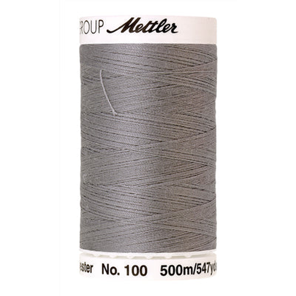 Mettler Seralon sewing thread spool in Sterling (1140) - 62/2 500m