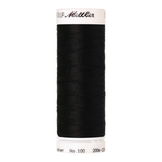 Mettler Seralon sewing thread spool in Black (4000) - 62/2 200m