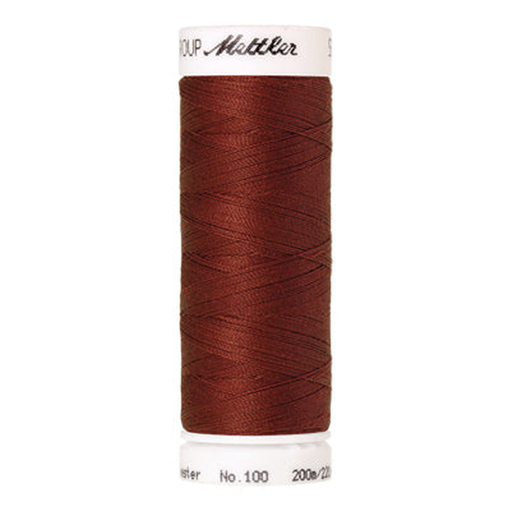 Mettler Seralon sewing thread spool in Brick (1074) - 62/2 200m