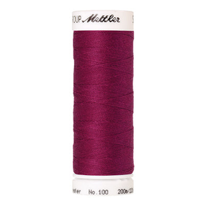Mettler Seralon sewing thread spool in Cerise (1418) - 62/2 200m