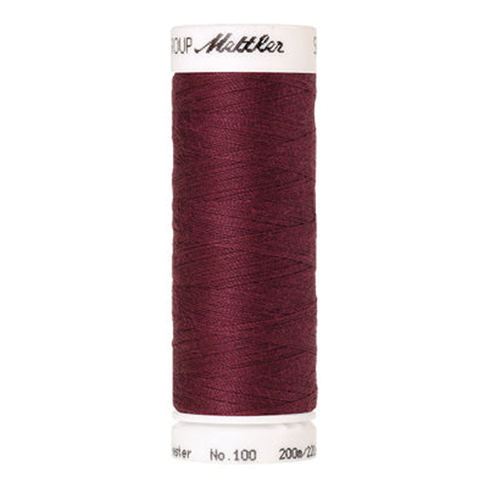 Mettler Seralon sewing thread spool in Claret (1461) - 62/2 200m