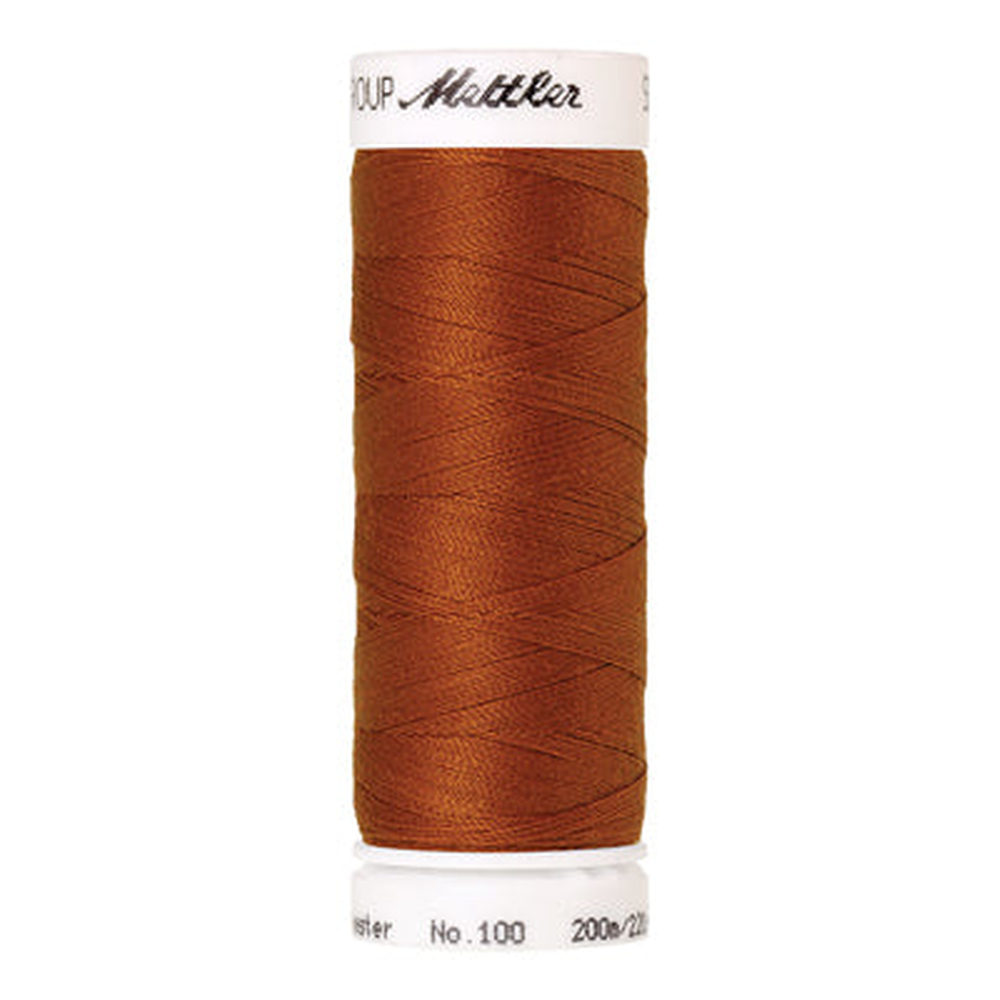 Mettler Seralon sewing thread spool in Copper (0163) - 62/2 200m