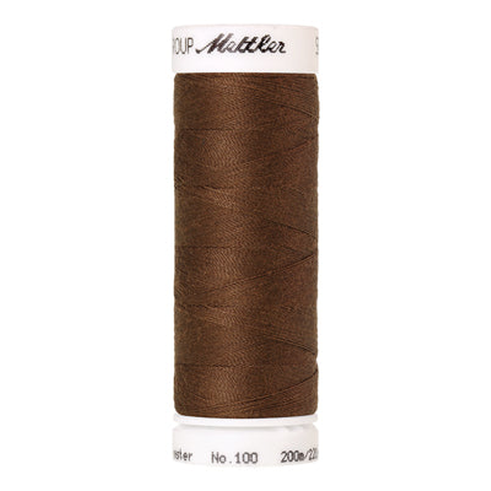 Mettler Seralon sewing thread spool in Pecan (1223) - 62/2 200m