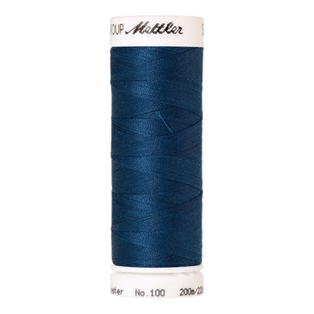 Mettler Seralon sewing thread spool in Teal (0806) - 62/2 200m