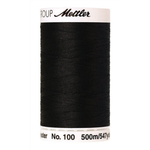 Mettler Seralon sewing thread spool in Black (4000) - 62/2 500m