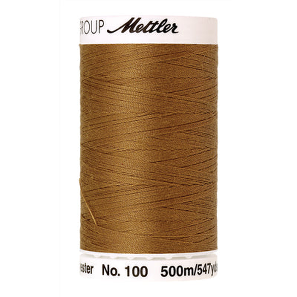Mettler Seralon sewing thread spool in Ginger (1207) - 62/2 500m