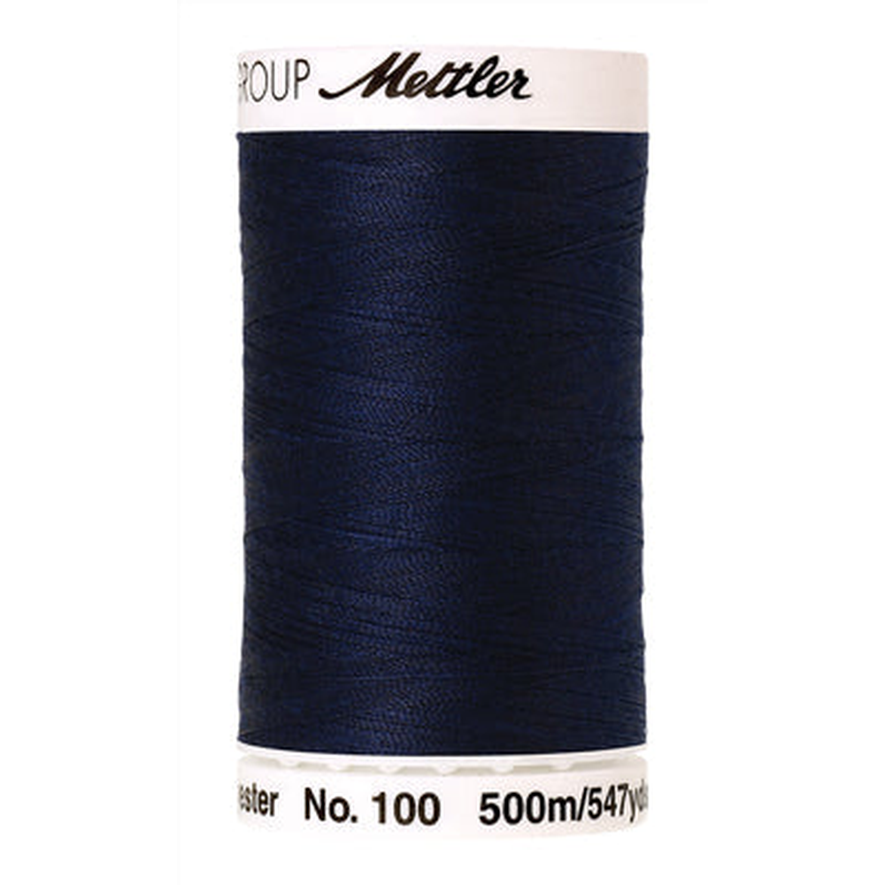 Mettler Seralon sewing thread spool in Navy (0825) - 62/2 500m