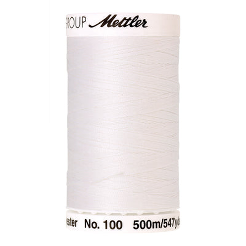 Mettler Seralon sewing thread spool in White (2000) - 62/2 500m