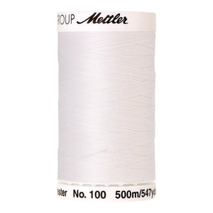 Mettler Seralon sewing thread spool in White (2000) - 62/2 500m