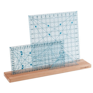 Milward 5 Slot Wooden Ruler Rack 20" - machine sewing needles
