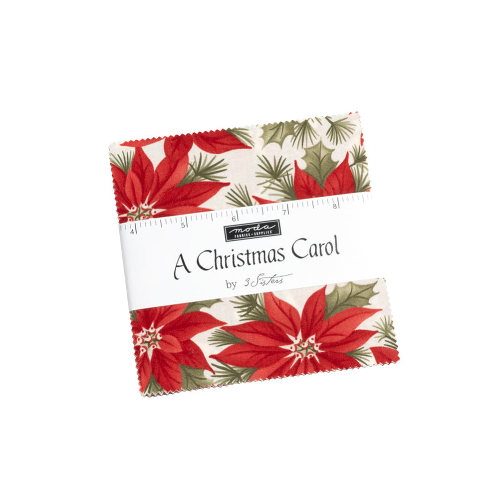 A Christmas Carol patterned cotton quilting fabric by Moda