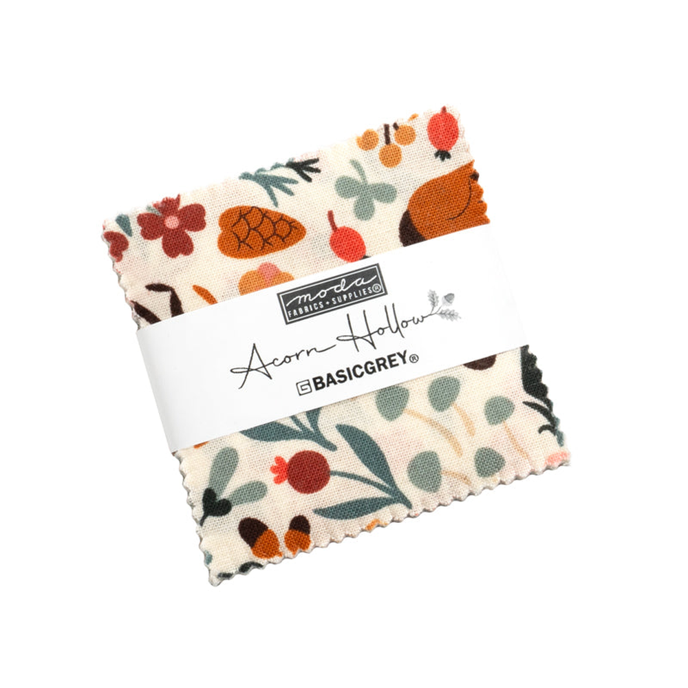Acorn Hollow patterned cotton quilting fabric by Moda