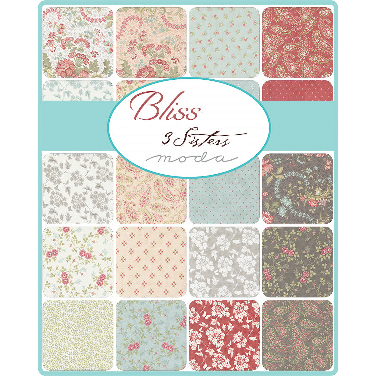 Bliss patterned cotton quilting fabric by Moda