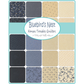 Bluebirds Nest patterned cotton quilting fabric by Moda