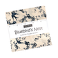 Bluebirds Nest patterned cotton quilting fabric by Moda