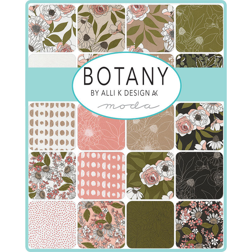 Botany patterned cotton quilting fabric by Moda