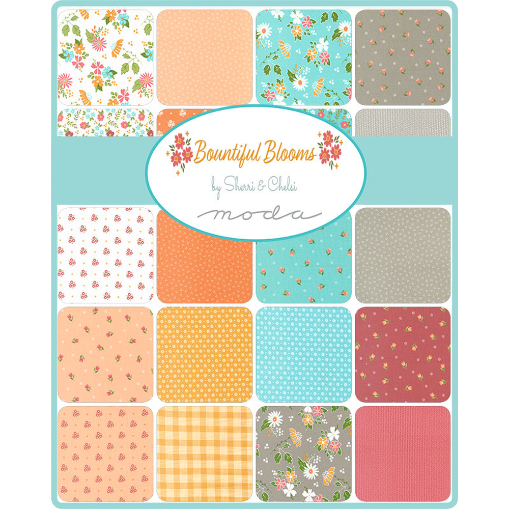 Bountiful Blooms patterned cotton quilting fabric by Moda