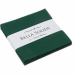 Moda Bella Solids Christmas Green 14 solid cotton - charm pack