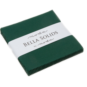 Moda Bella Solids Christmas Green 14 solid cotton - charm pack