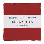 Moda Bella Solids Christmas Red 16 solid cotton - charm pack