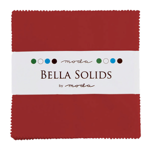 Moda Bella Solids Christmas Red 16 solid cotton - charm pack